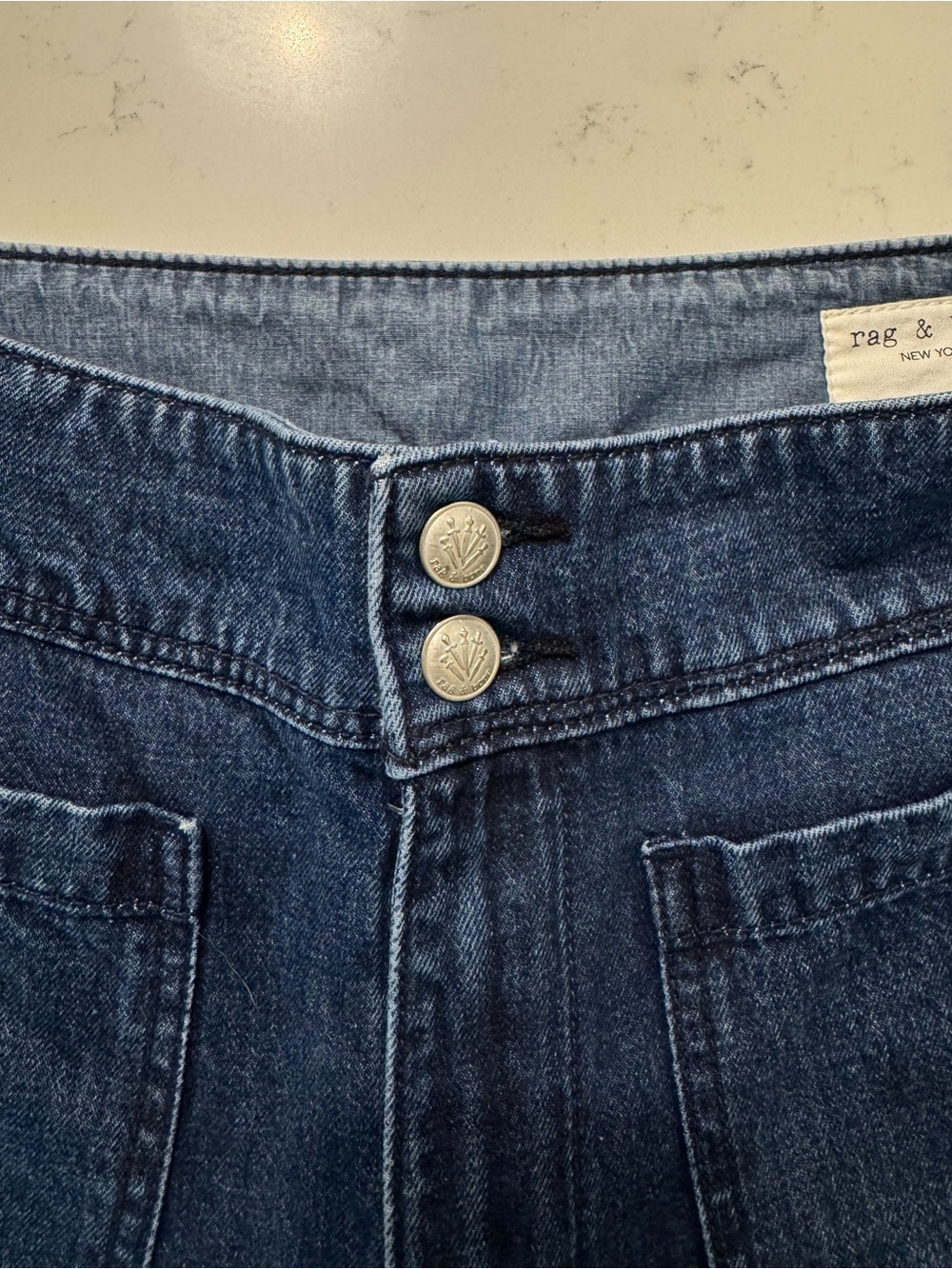 Rag & Bone Pearson Jeans Size 30 Cropped Straight Leg Cotton Denim - Picture 5 of 8